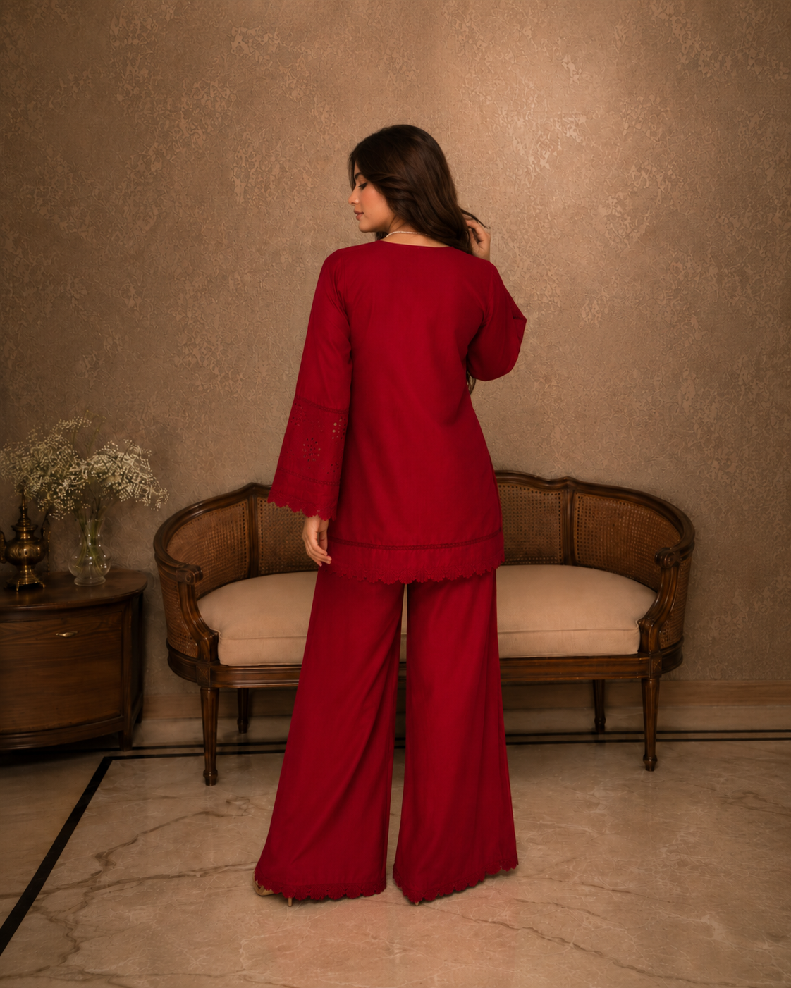IRIS SCHIFFLI EMBROIDERED CO-ORD SET