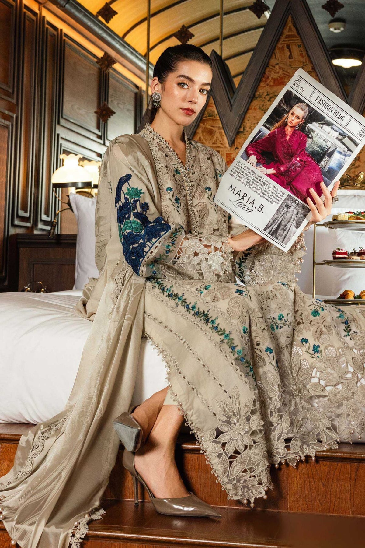 IRA EMBROIDERED KURTA SET